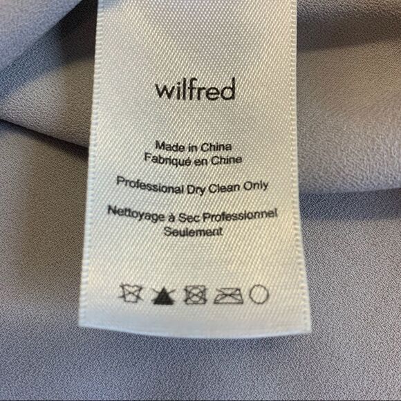 Aritzia Wilfred promener blouse lilac fog Sz L NWOT - Picture 7 of 10